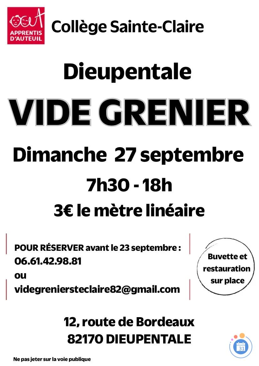 Image Vide Grenier Collège Sainte Claire (photo 1)