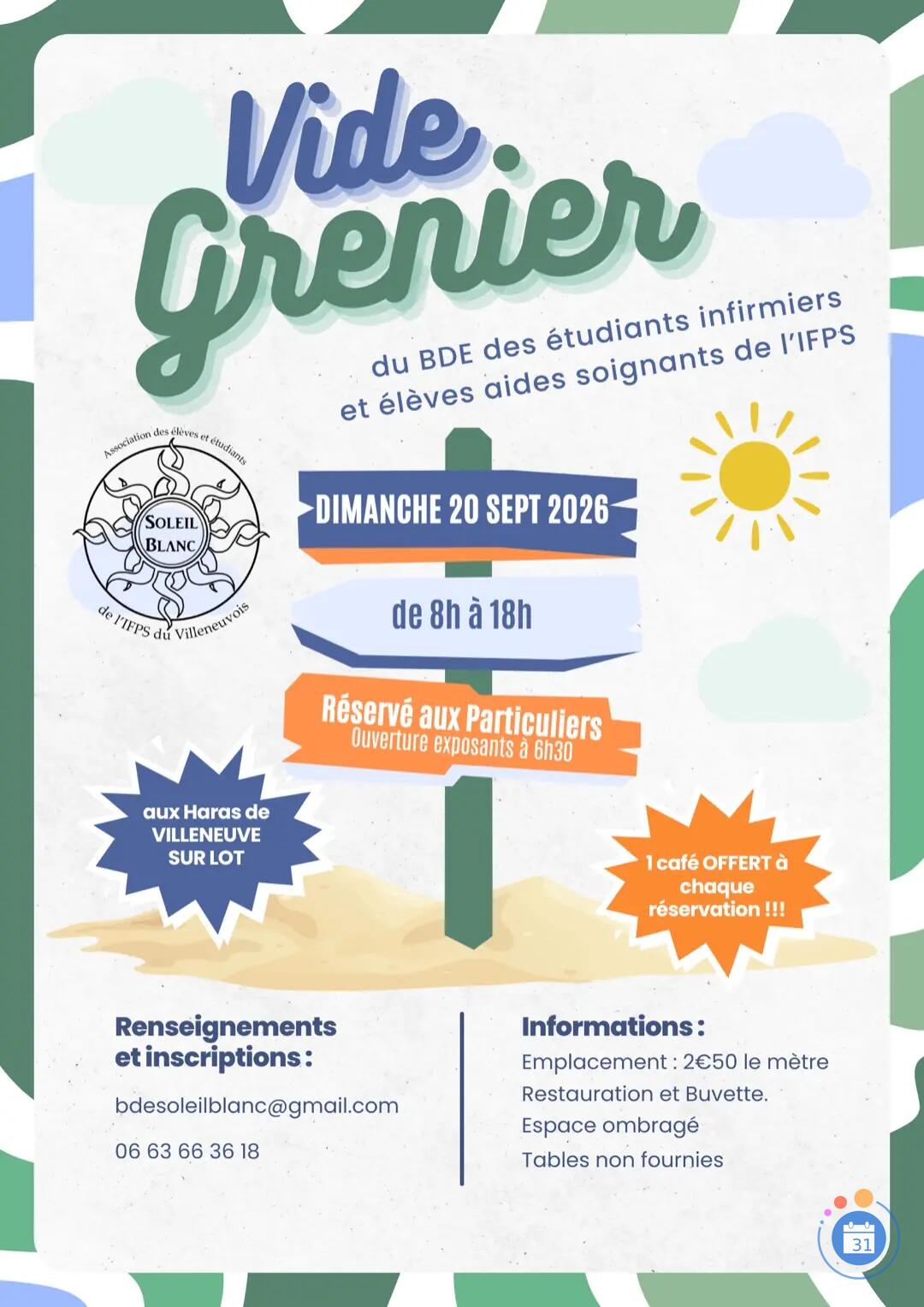 Image Vide grenier des étudiants et élèves de l'IFPS (photo 1)