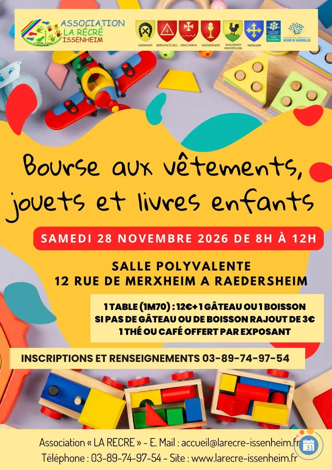 Image Bourse aux vêtements, jouets et livres enfants (photo 1)