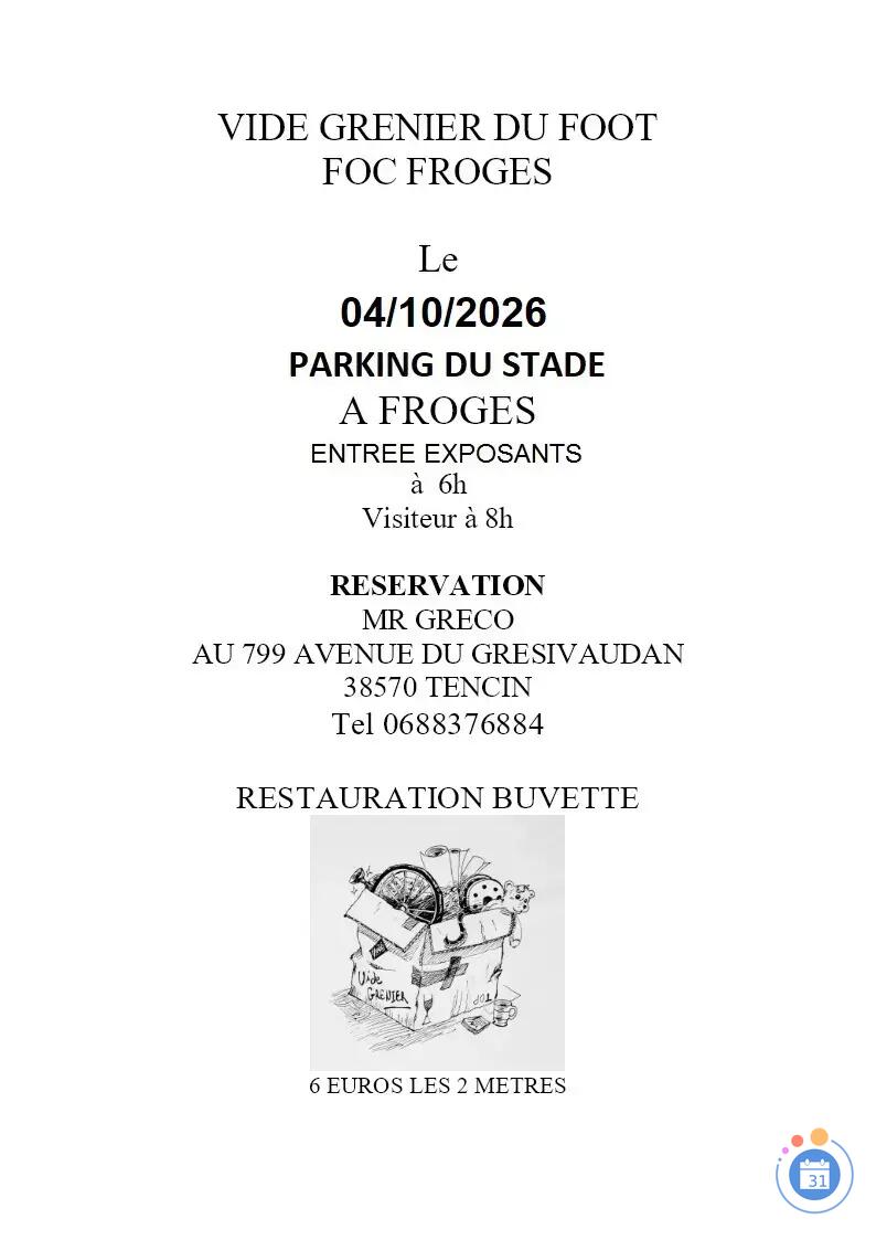 Image Vide grenier du foot (photo 1)