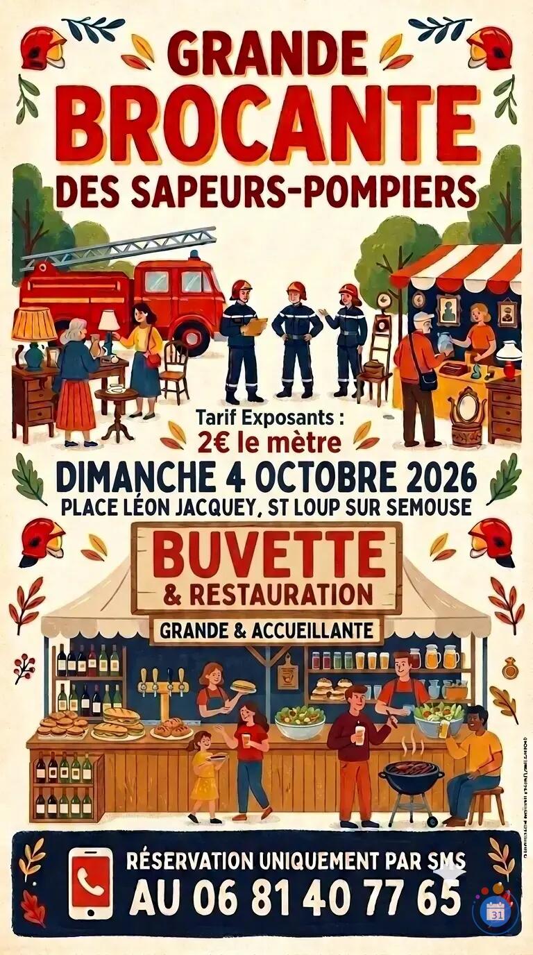 Image Brocante des sapeurs-pompiers de St Loup Sur Semouse (photo 1)