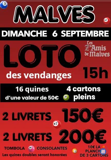 Image LOTO DES Z'AMIS DE MALVES LES VENDANGES (photo 3)