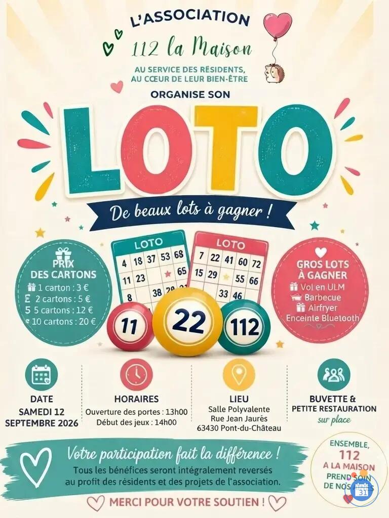 Image Loto de l'association 112 à la maison (photo 1)