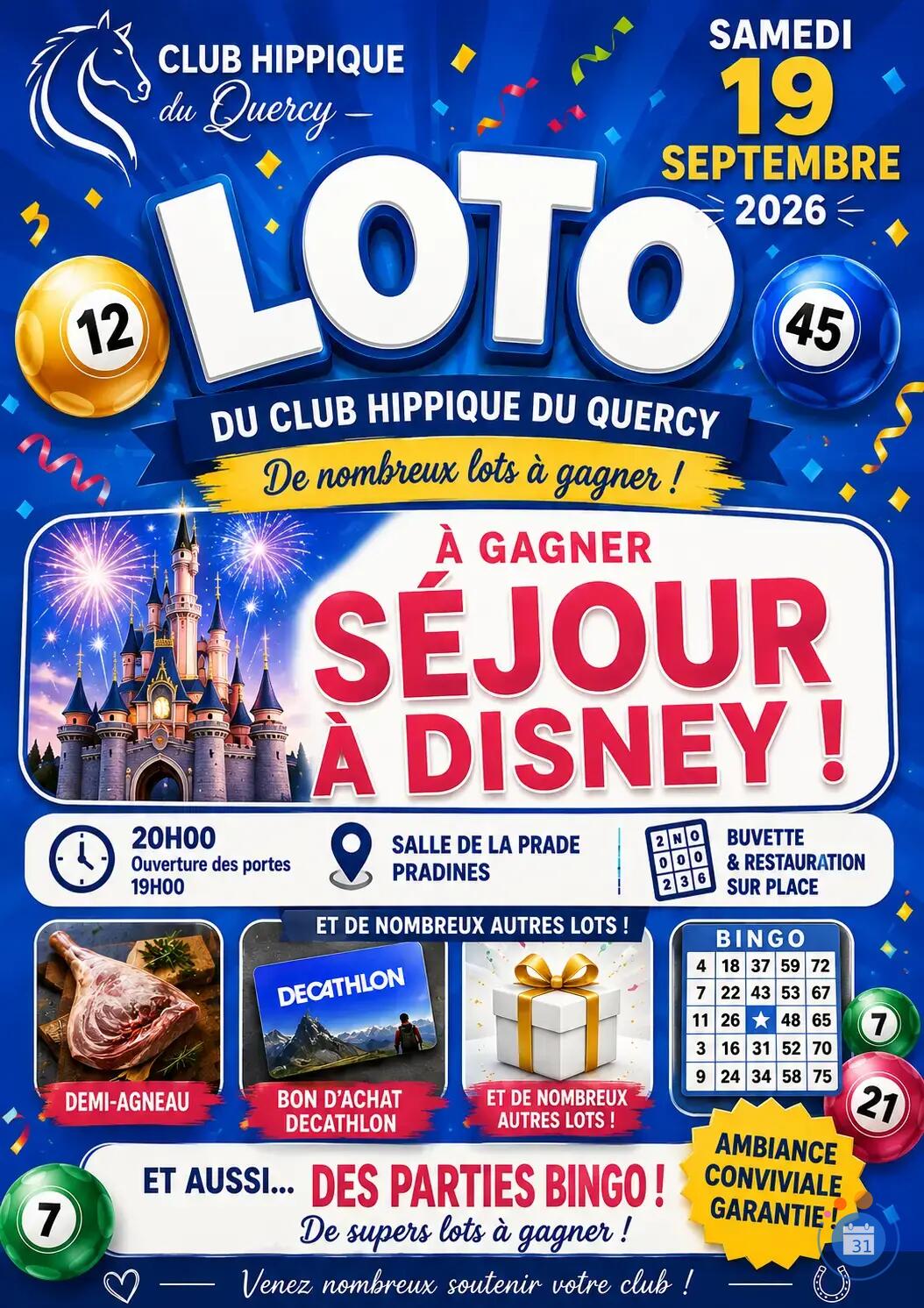 Image Loto du club hippique du quercy (photo 1)