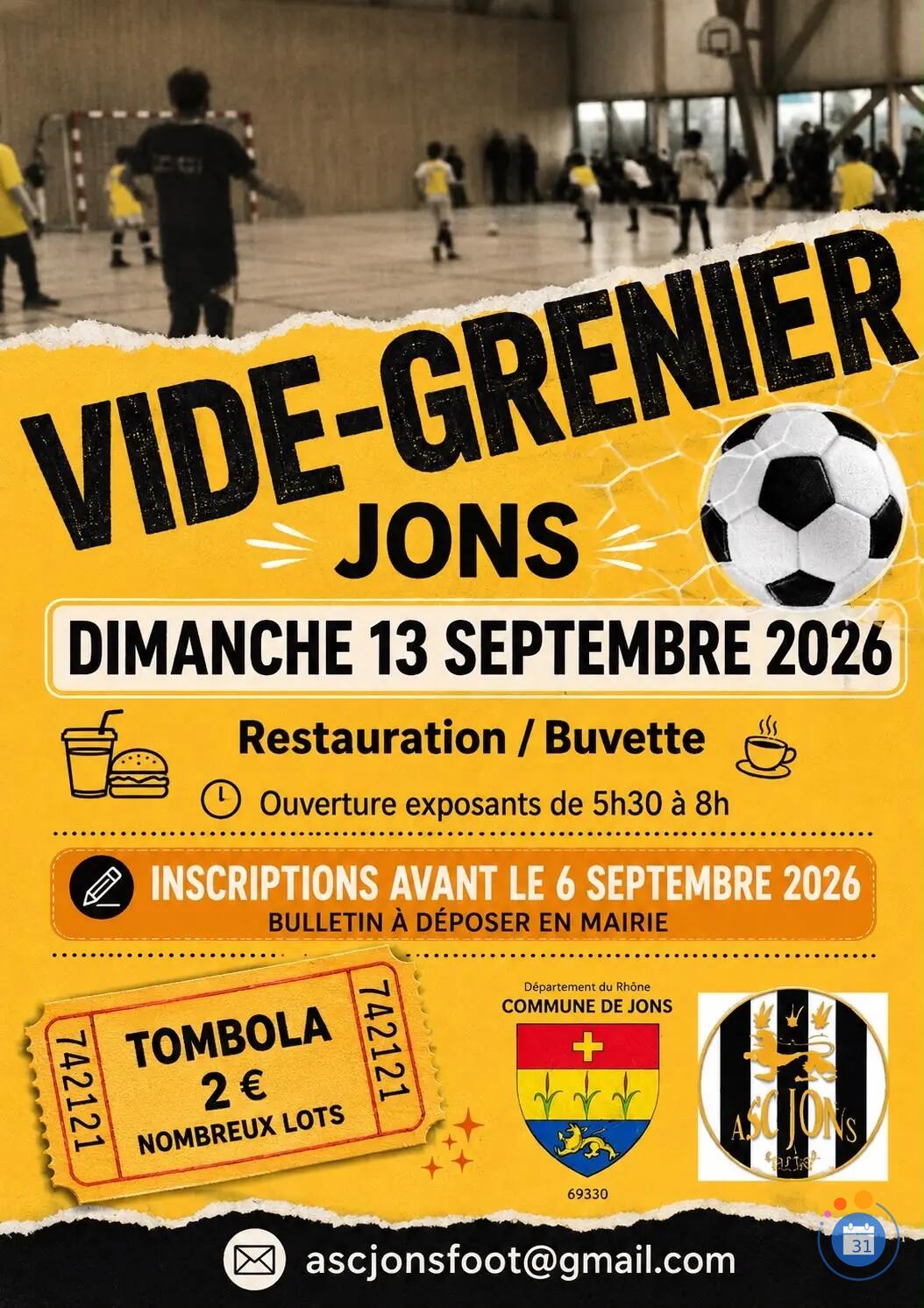 Image VIDE GRENIER DE ASC JONS FOOTBALL (photo 2)