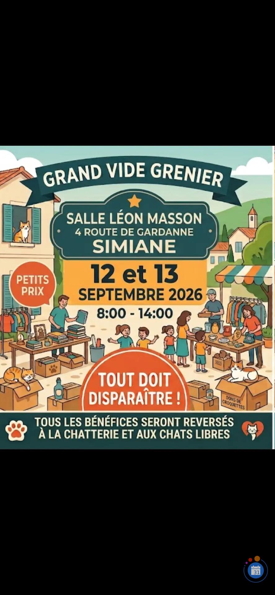 Image Vide greniers association au profit des chats (photo 1)