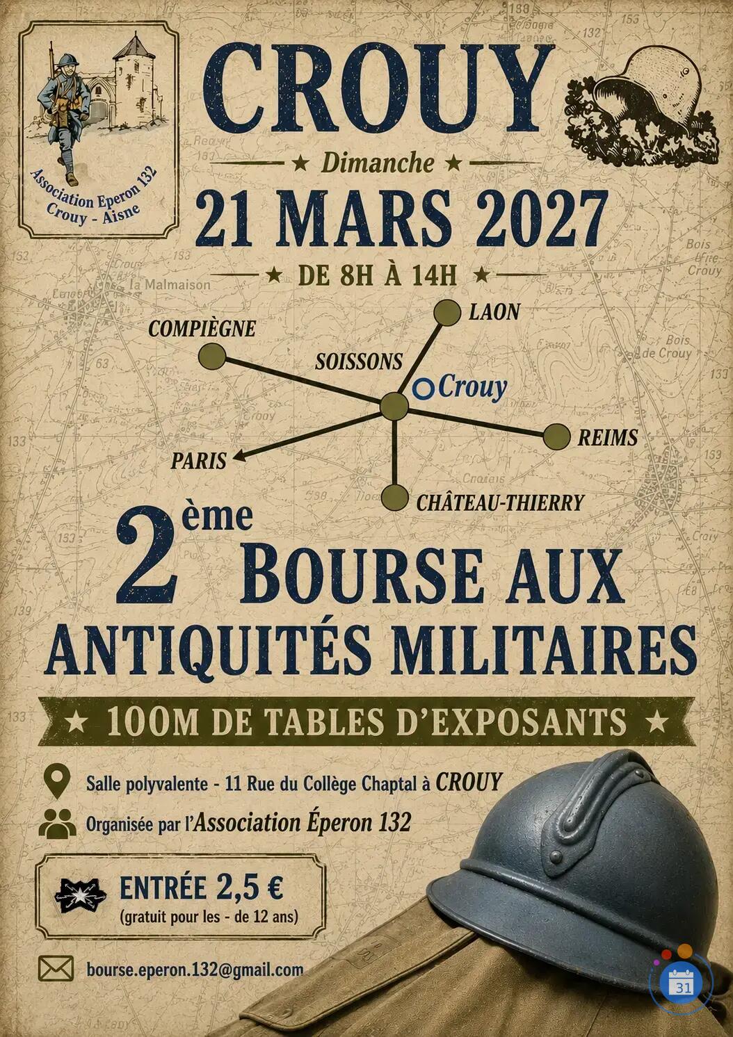 Image Bourse aux Antiquités Militaires de CROUY (photo 1)