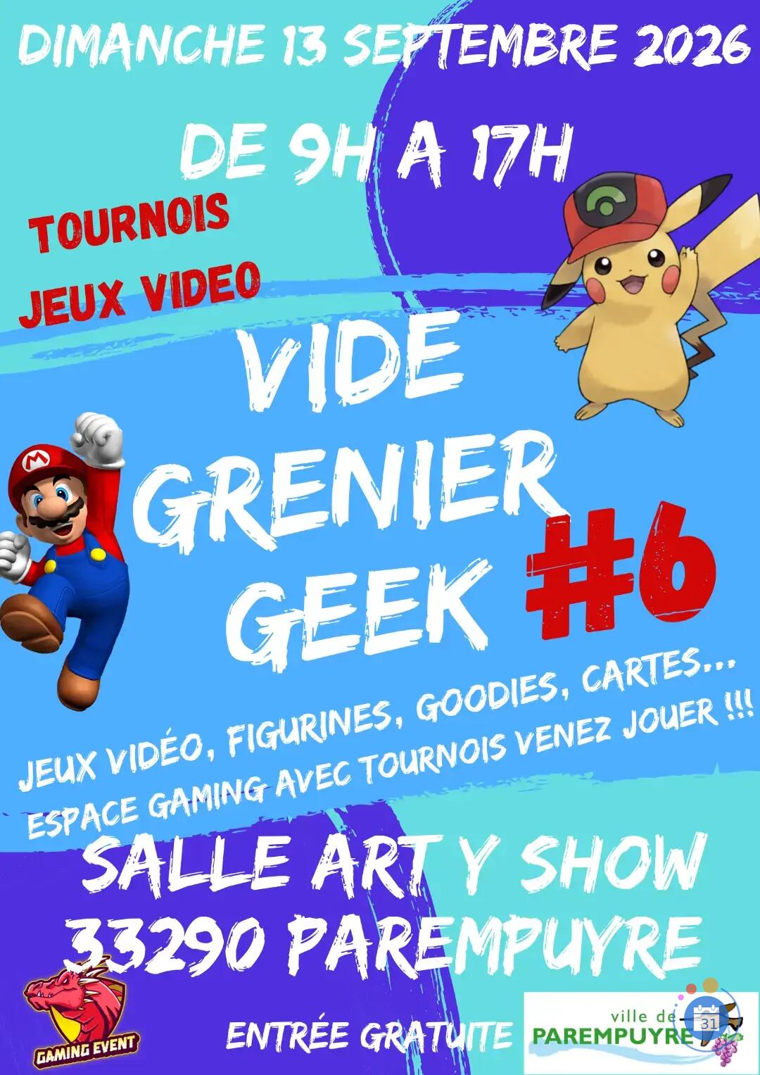 Image Le grand Vide grenier Geek de Parempuyre (photo 1)