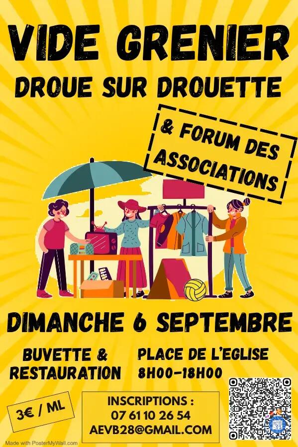 Image Vide-Greniers & Forum des Associations de Droue sur Drouette (photo 1)