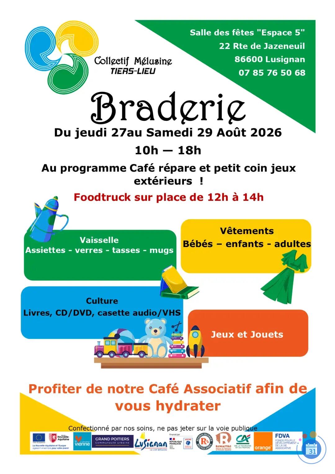 Image Braderie d'août - Collectif Mélusine (photo 2)