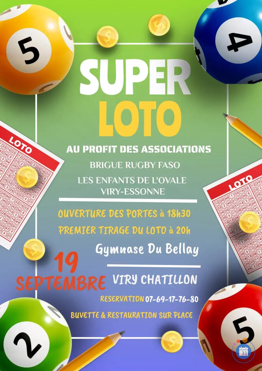 Image 8ème édition de notre SUPER LOTO du rugby (photo 1)