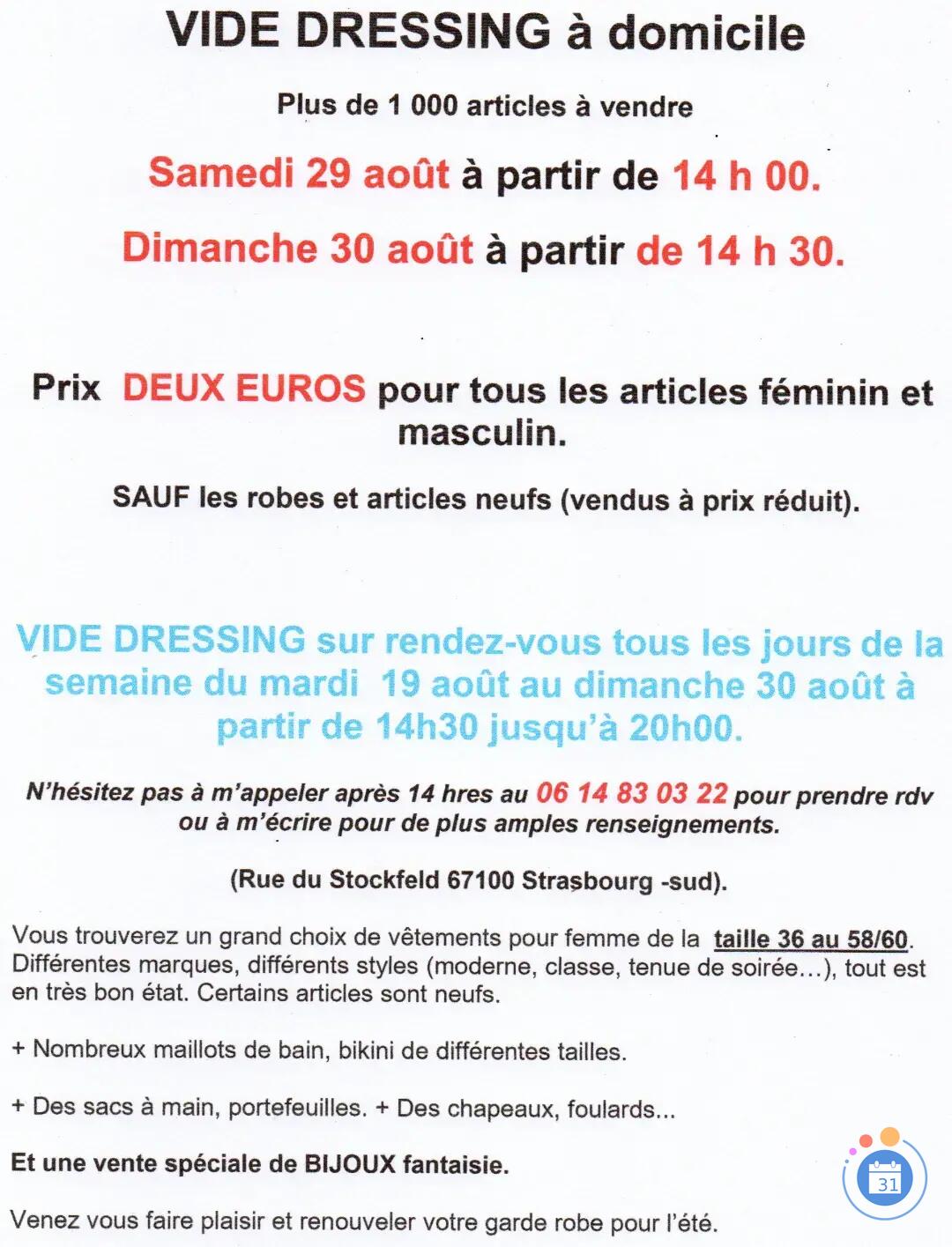 Image VIDE DRESSING A DOMICILE (photo 1)