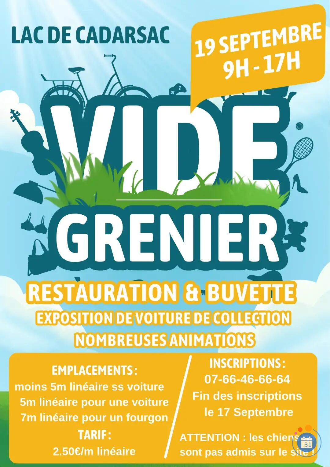 Image VIDE GRENIER DU COMITE DES FETES DE CADARSAC (photo 1)