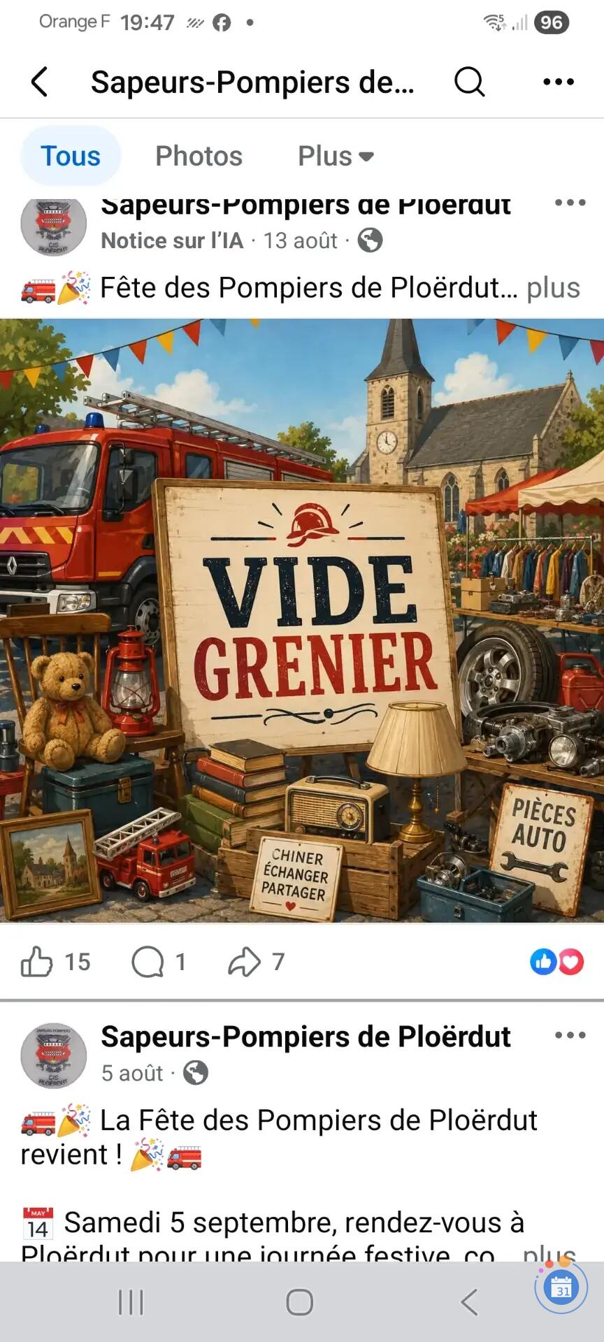 Image Vide grenier des Pompiers (photo 1)