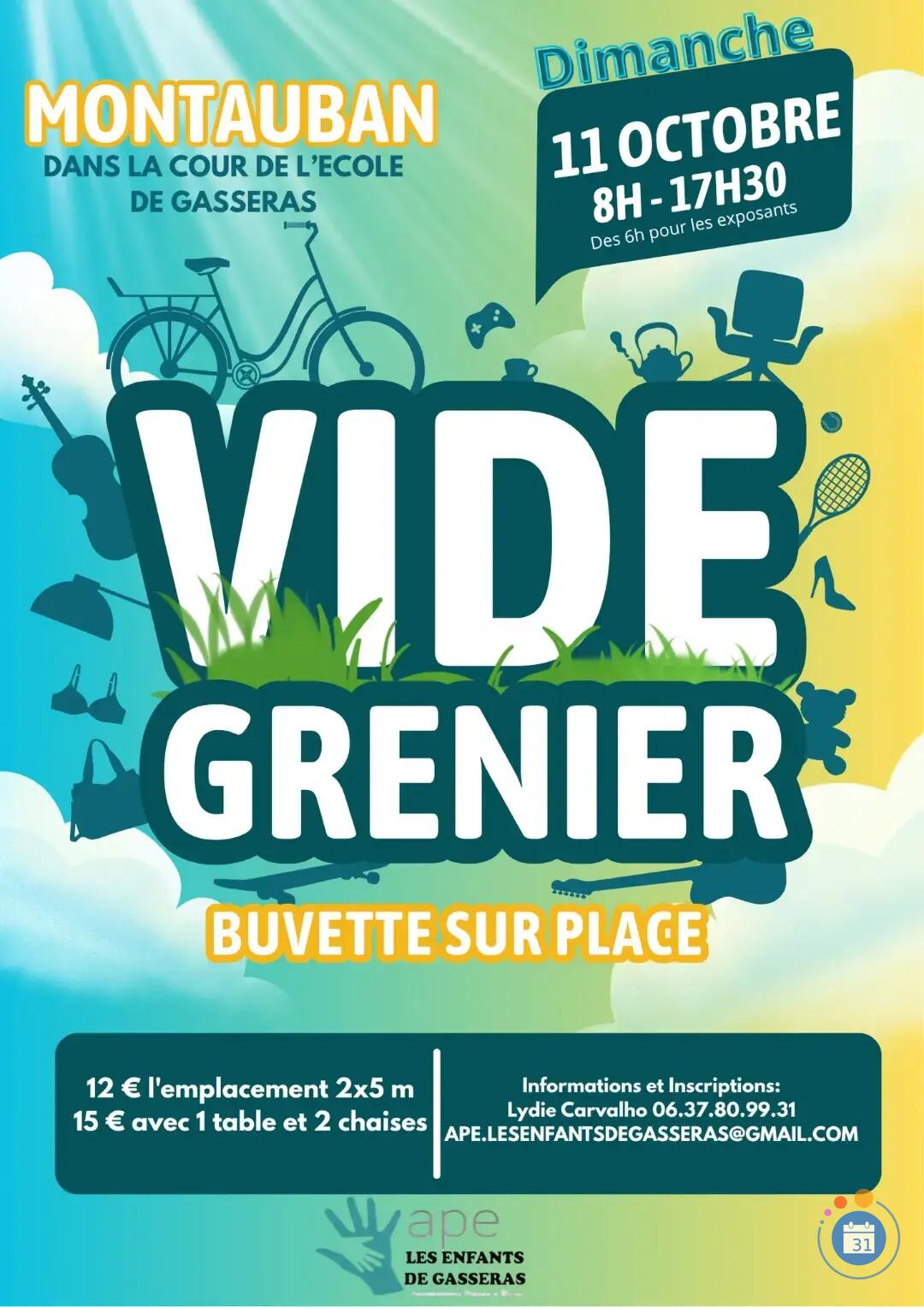 Image Le vide grenier aux profits des enfants de Gasseras (photo 1)