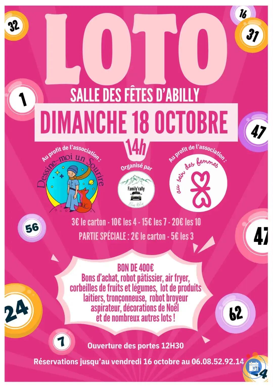 Flyer loto family rally
