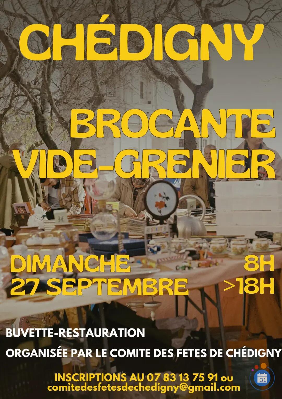 Image Brocante vide-greniers de Chédigny (photo 1)