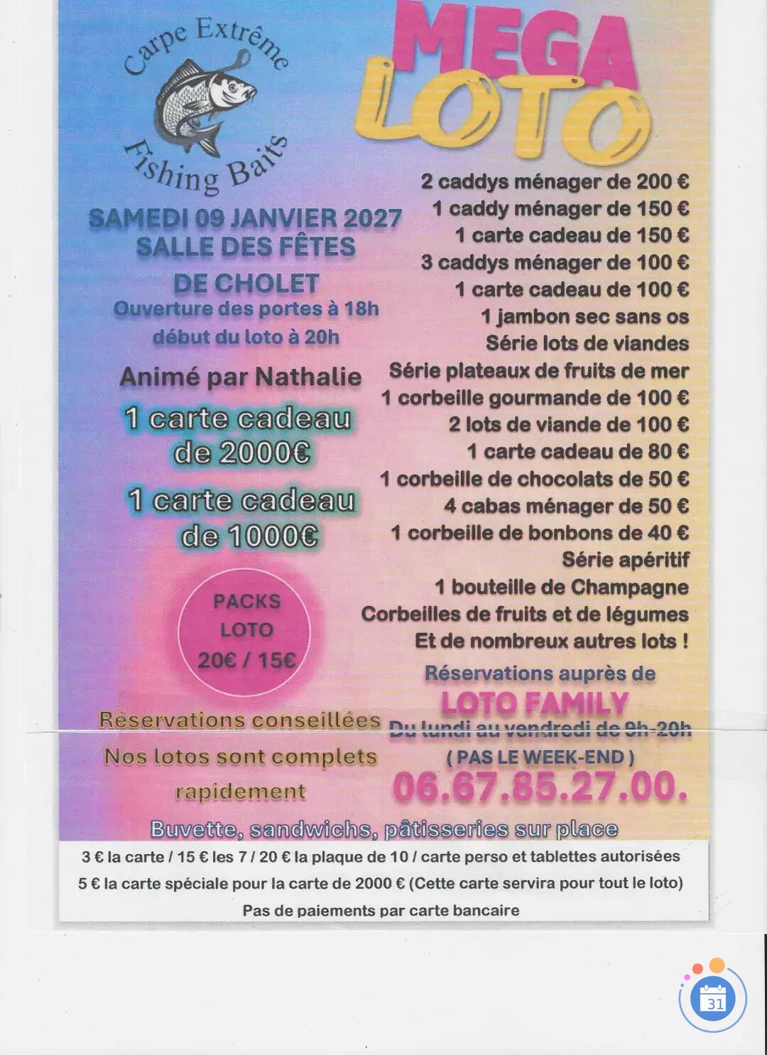 Image MEGA LOTO ANIME PAR NATHALIE (photo 1)