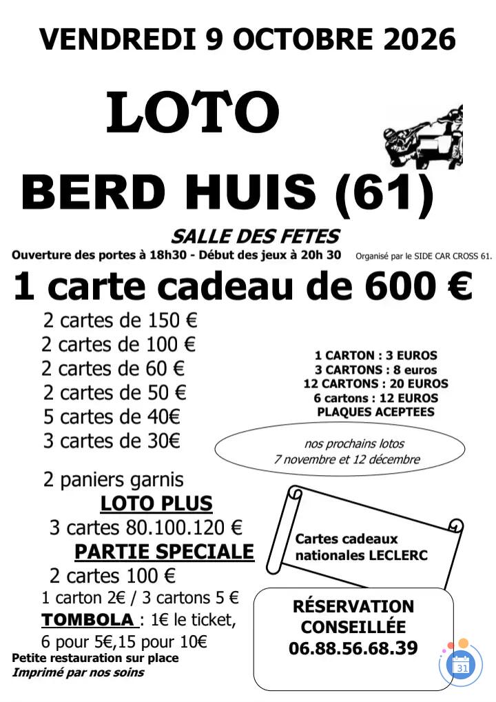 Image Loto carte nationale Leclerc (photo 1)