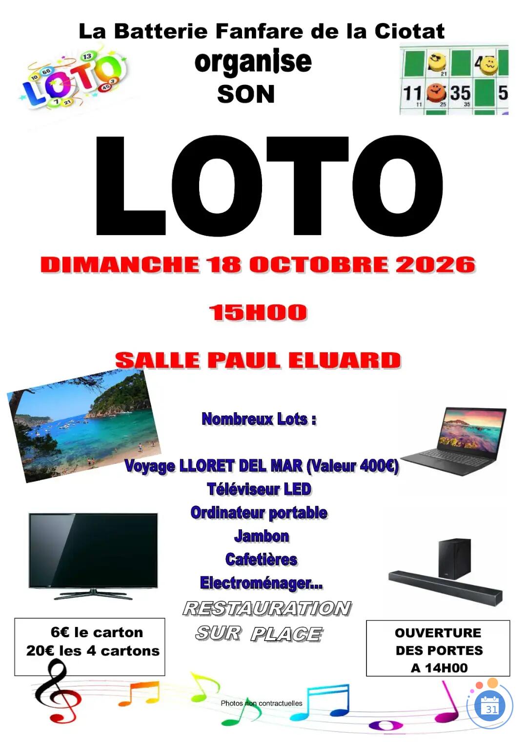 Image Loto batterie fanfare de la ciotat (photo 1)