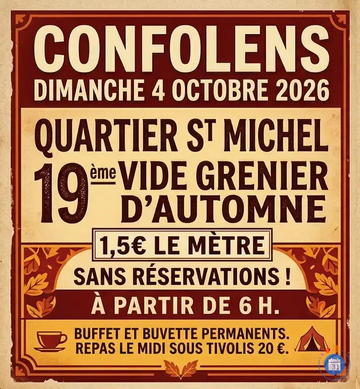 Image 19 éme vide grenier d'automne (photo 1)