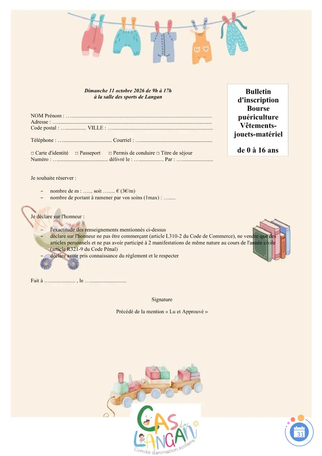 Image Bourse puériculture (photo 2)