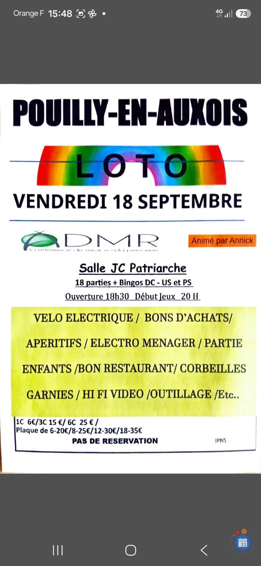 Image Loto de l'ADMR (photo 1)