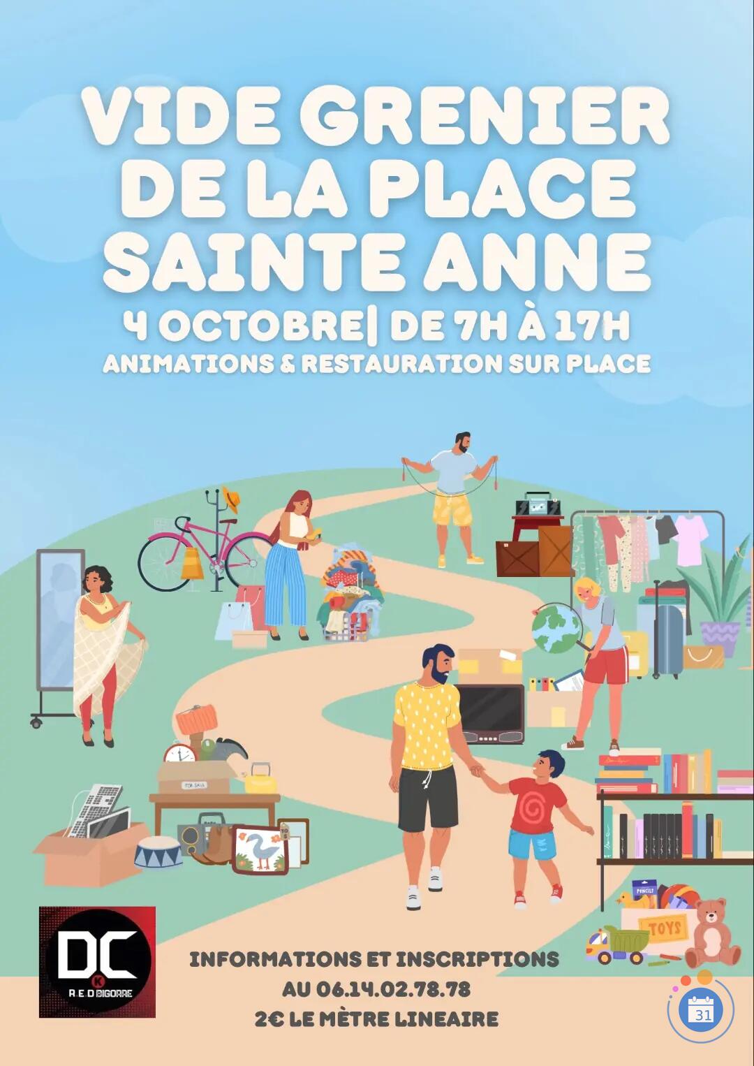 Image Vide Grenier de la Place Sainte Anne (photo 1)
