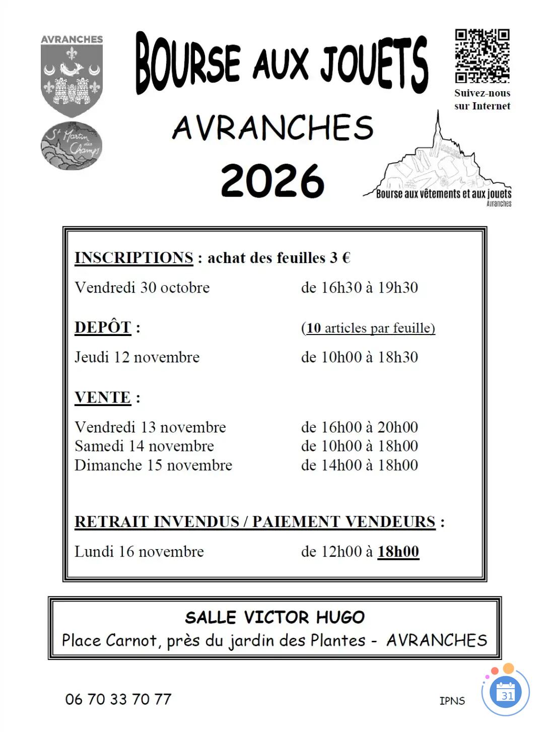 Image Bourse aux 5 000 jouets d'Avranches 2026 (photo 1)