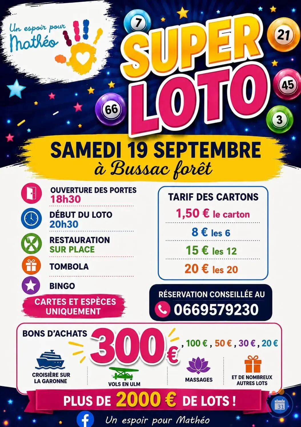 Image Super loto d'Un espoir Pour Mathéo (photo 1)