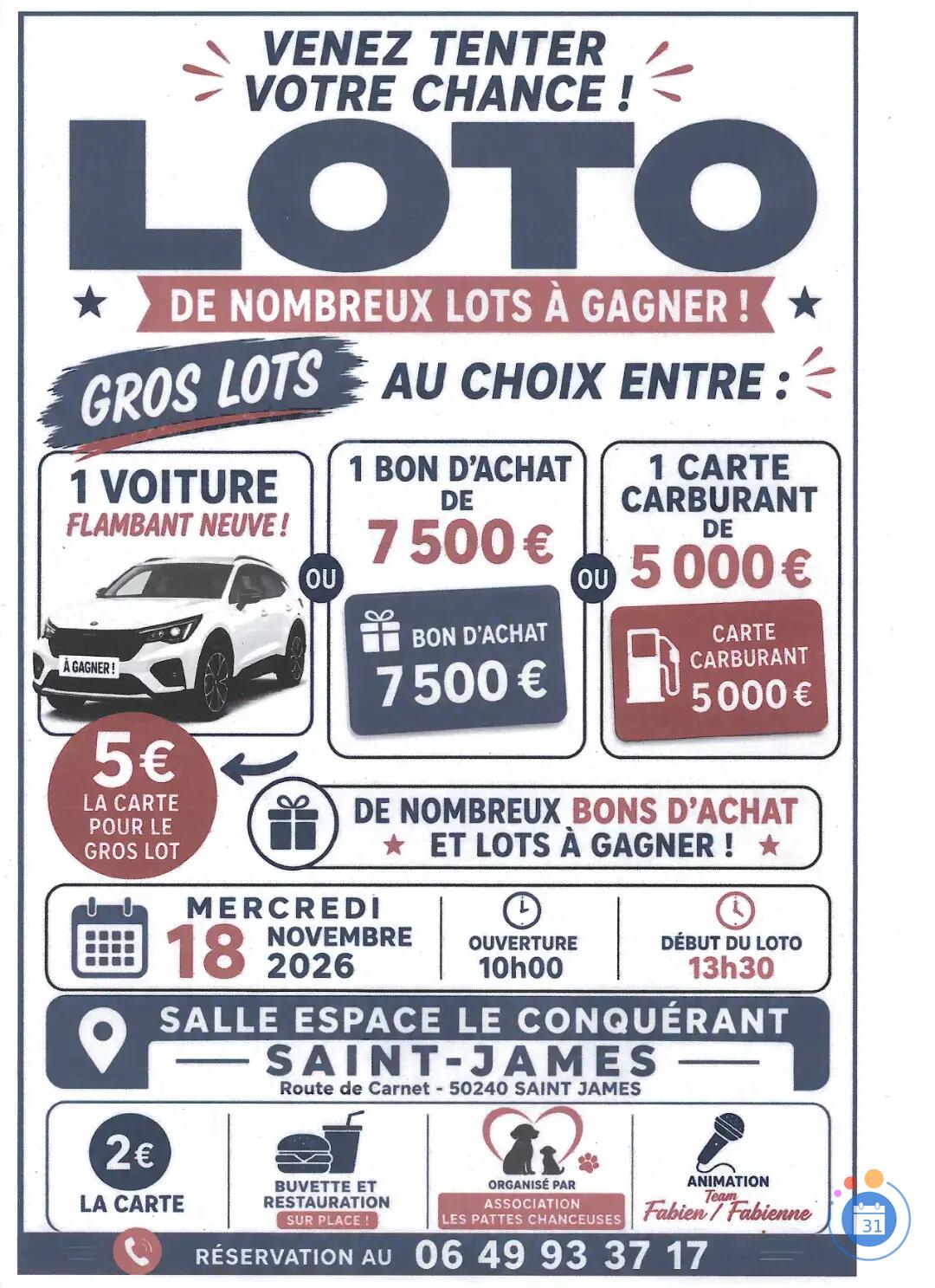 Flyer Super loto voiture