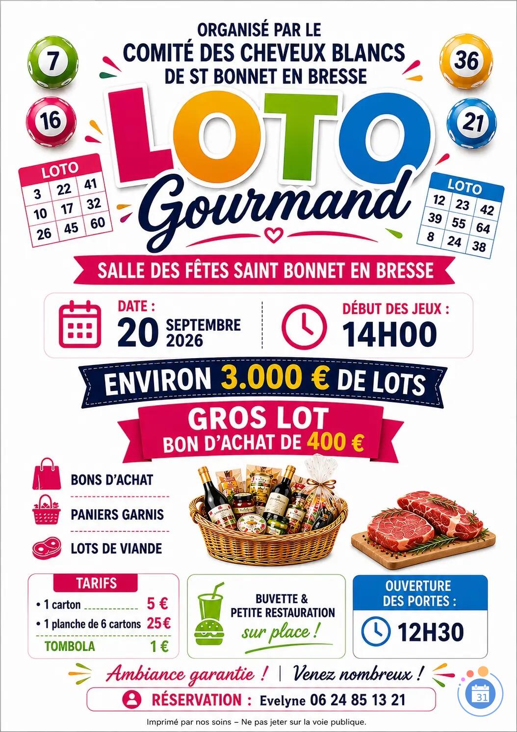 Image Loto gourmand (photo 1)
