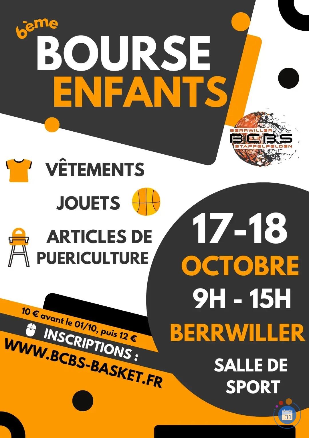 Image 6ème Bourse enfant du Basket Club Berrwiller Staffelfelden (photo 1)