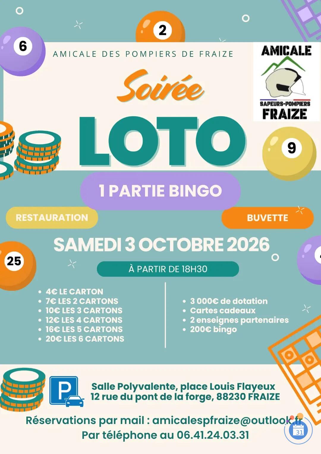 Image LOTO des sapeurs-pompiers de Fraize (photo 1)