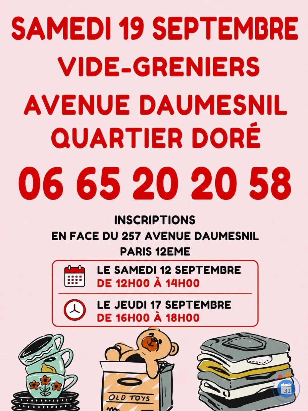 Image Vide - Grenier Avenue Daumesnil Porte Dorée - Paris 12 - Métro Michel Bizot (photo 1)
