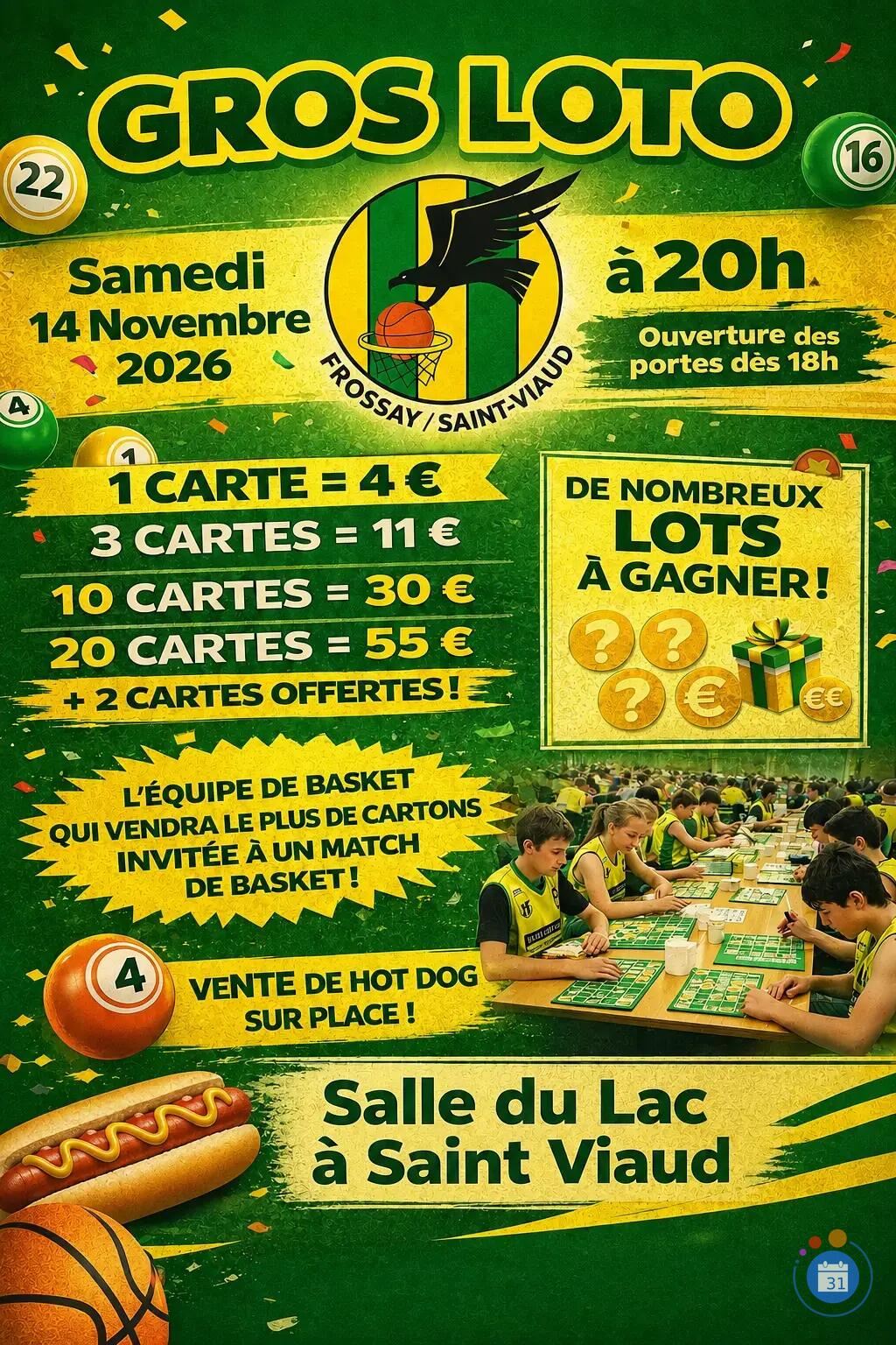 Image Loto de l'Union Sportive de Basket de Frossay et de ST Viaud (photo 1)