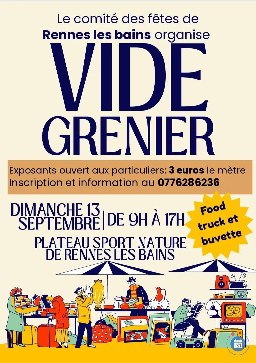 Image VIDE-GRENIER RENNES-LES-BAINS 11190 (photo 1)