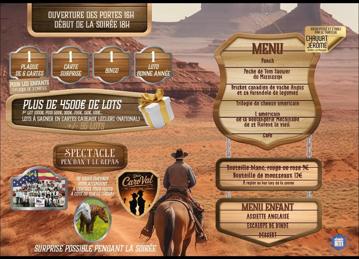 Flyer Loto réveillon