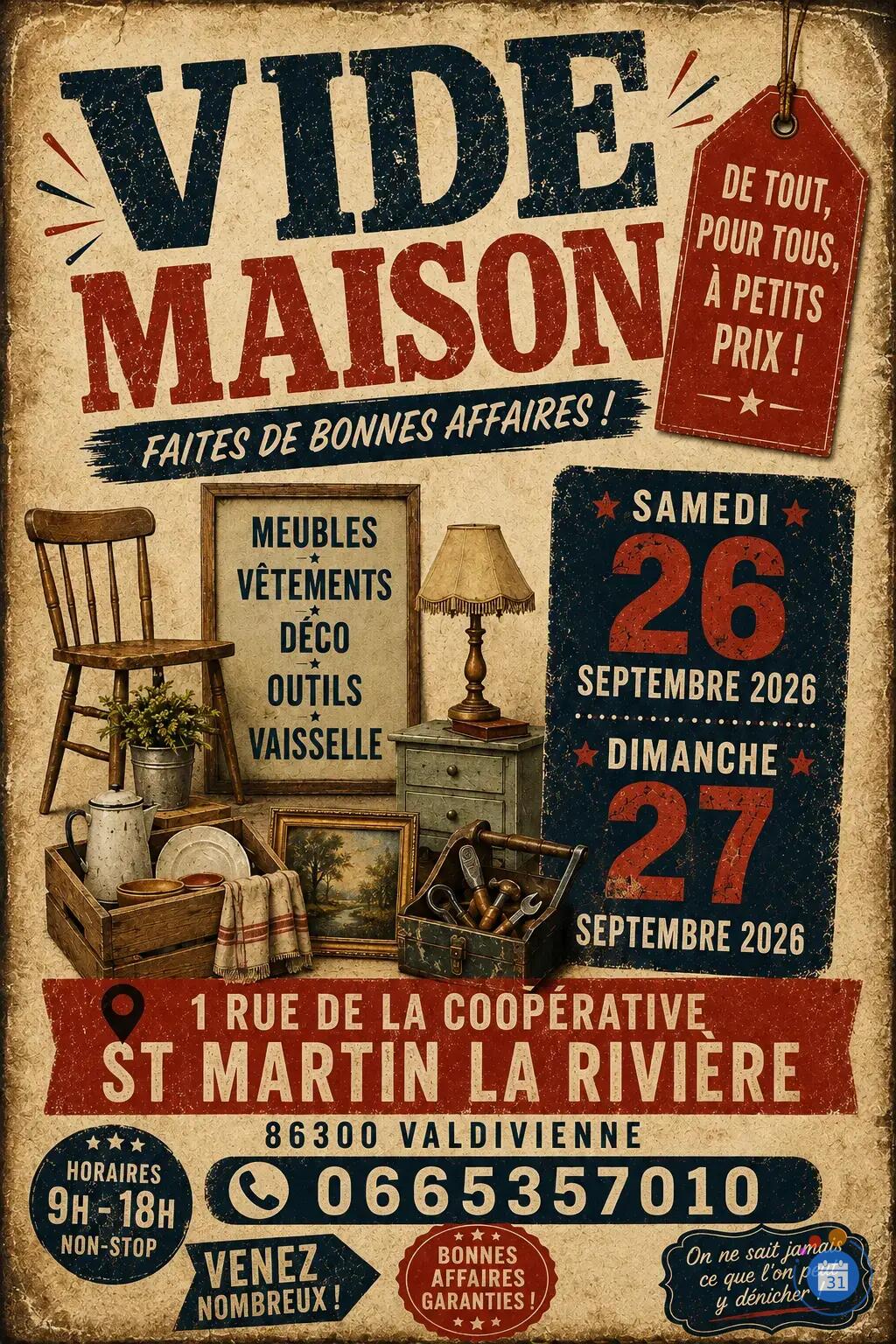 Image VIDE MAISON ST MARTIN LA RIVIERE (photo 1)