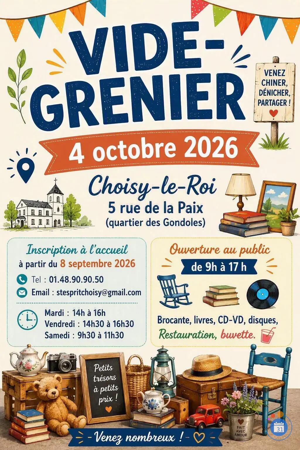 Image Vide grenier choisy le roi gondoles (photo 1)