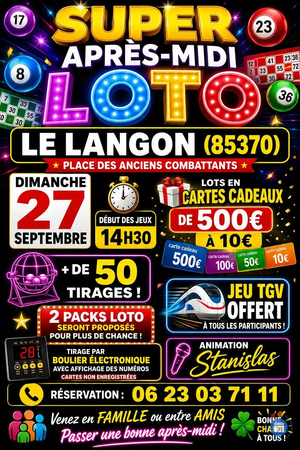 Image Après midi amination Loto avec packs (photo 1)