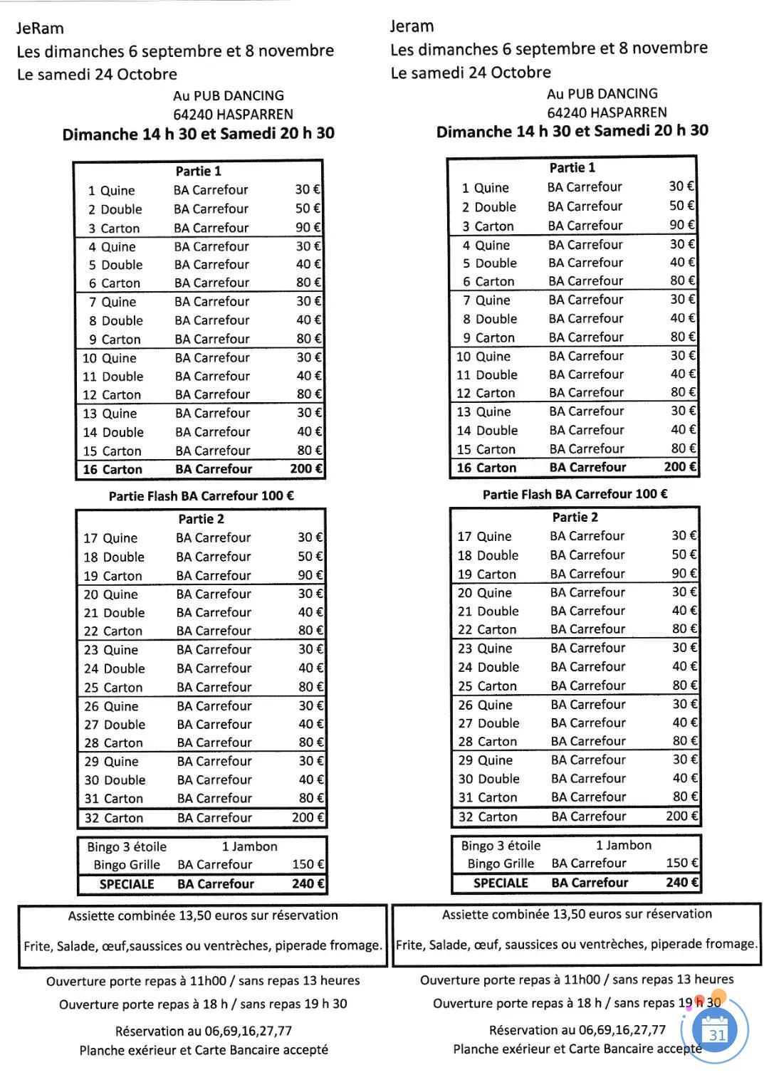Image Loto Bingo Hasparren (photo 1)