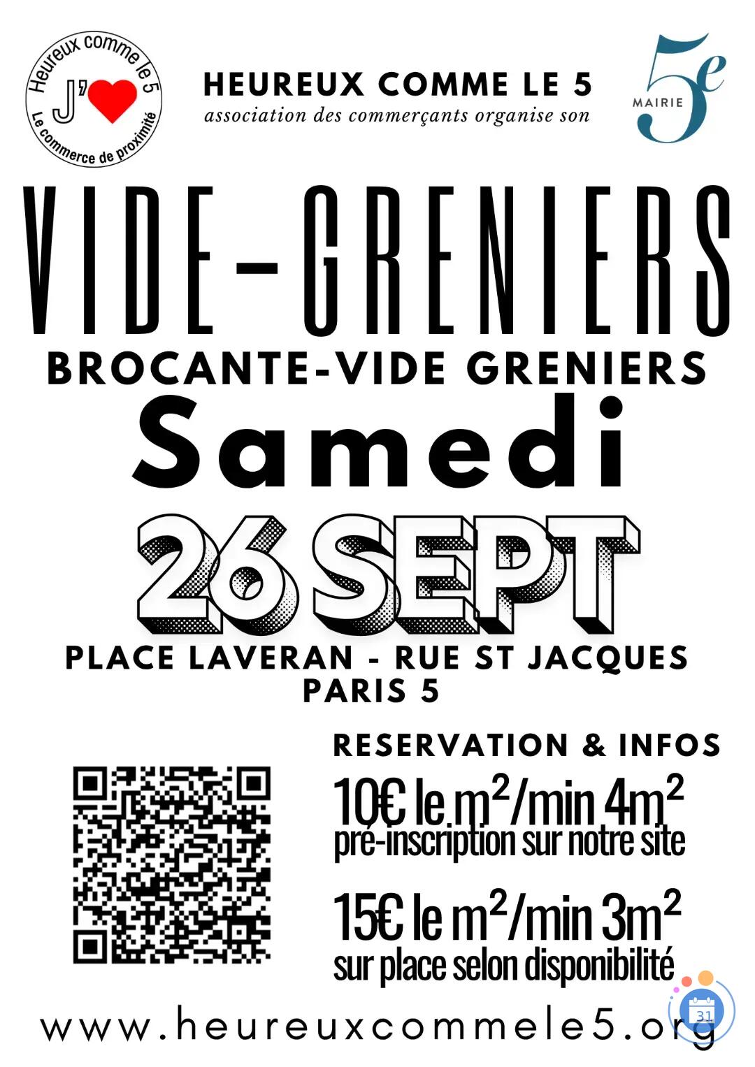 Image Vide-greniers 10€ le m² – paris 5ᵉ | (photo 1)