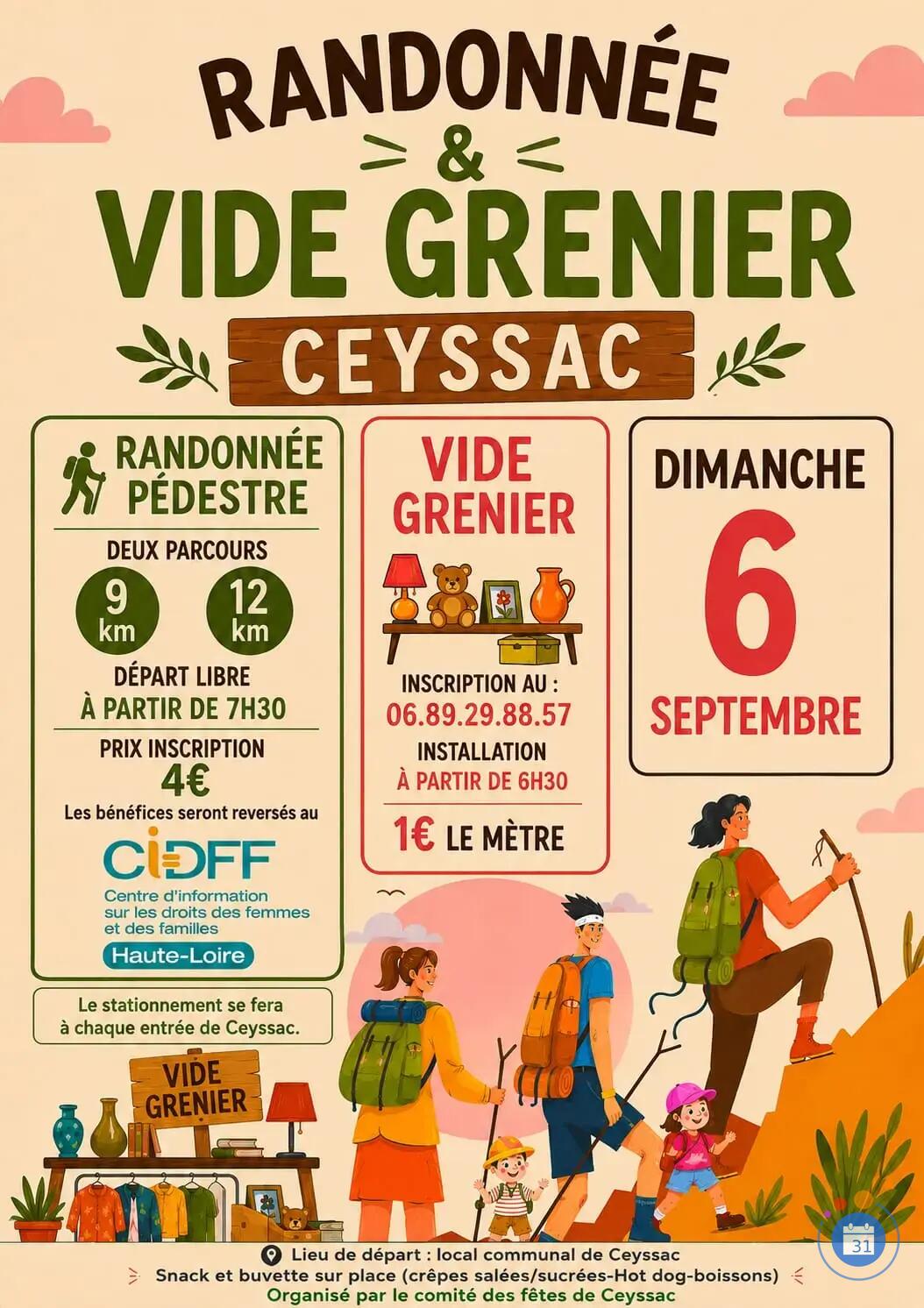 Image Randonnée et Vide grenier Ceyssac (photo 1)