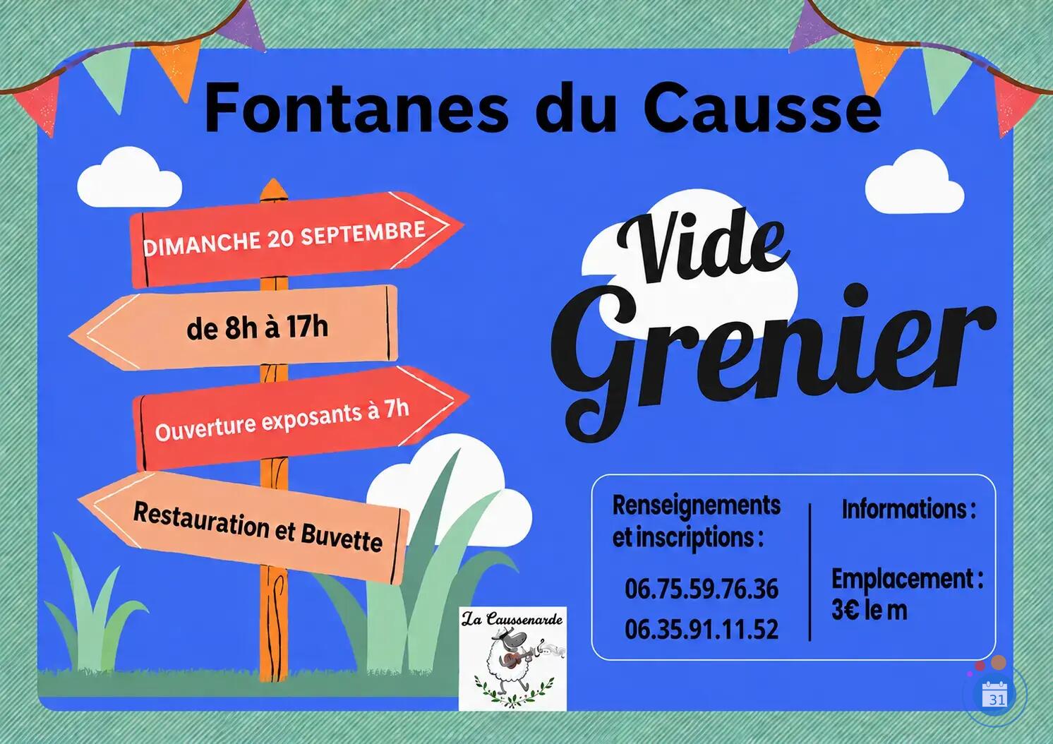 Image Vide-grenier de Fontanes du Causse (photo 1)