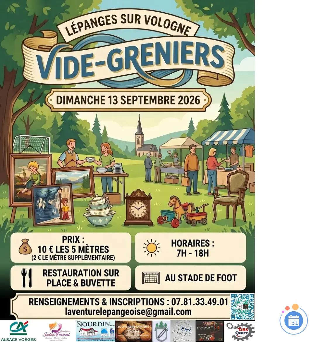 Image Vide-greniers à Lépanges sur Vologne (photo 1)