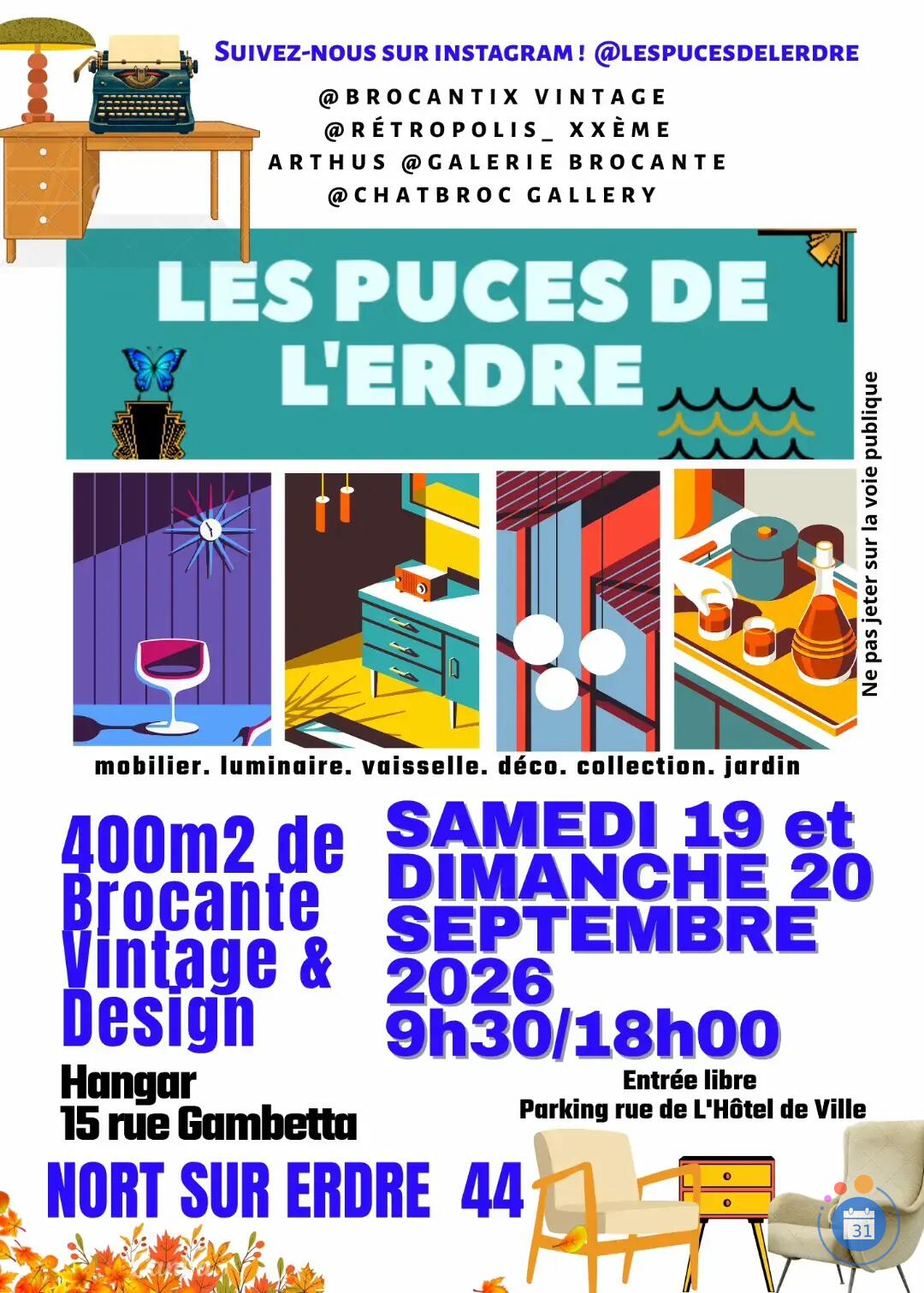 Image Les puces de l'erdre brocante professionnelle 27ème édition (photo 1)