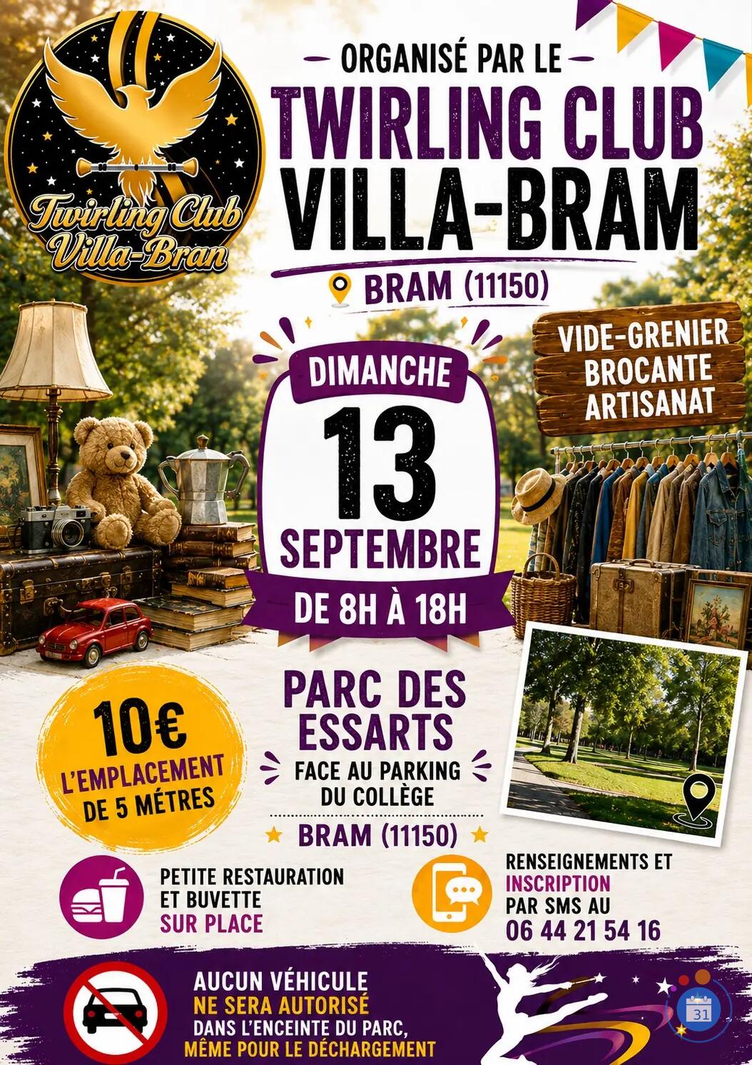 Image Vide grenier du Twirling club Villa-Bram (photo 1)
