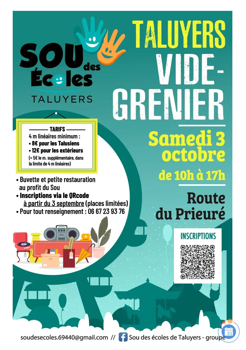 Image Vide grenier Taluyers (photo 1)