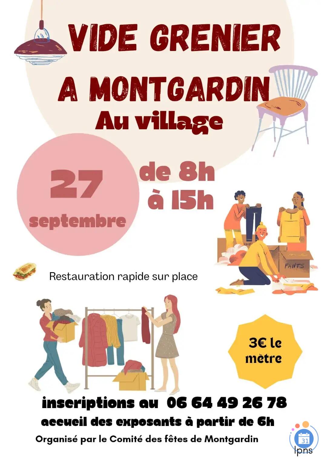 Image Vide grenier du comité des fêtes de Montgardin (photo 1)